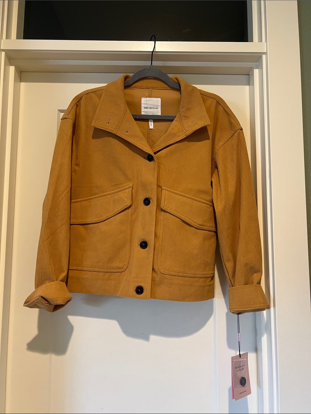 Avec Les Filles Mustard Corduroy Jacket
